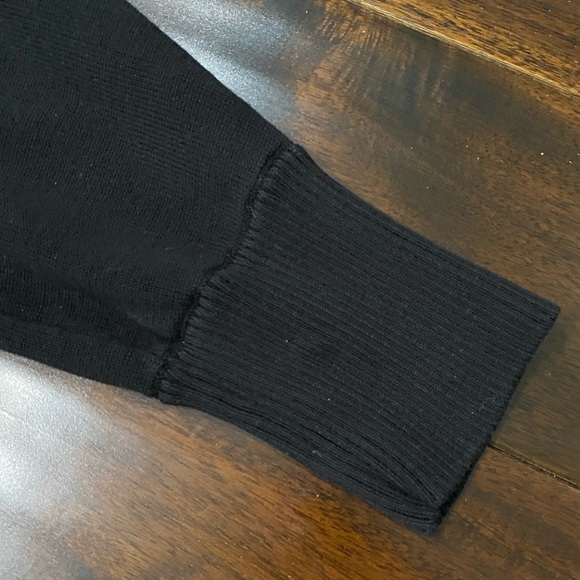 Chico's - Black Embroired Textured Sweater - 2(L) - Picture 7 of 11